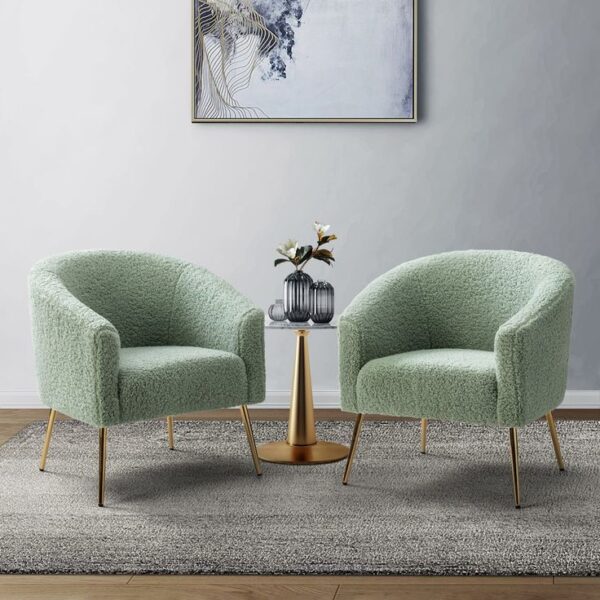 Cozy Boucle Accent Chairs