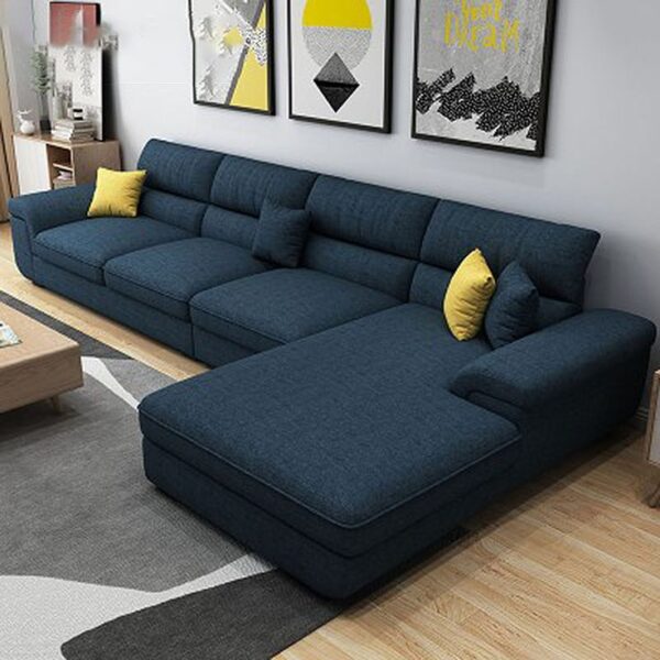 Modern Grey L-Shaped Sofa