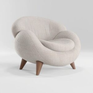 Minimalist armchair